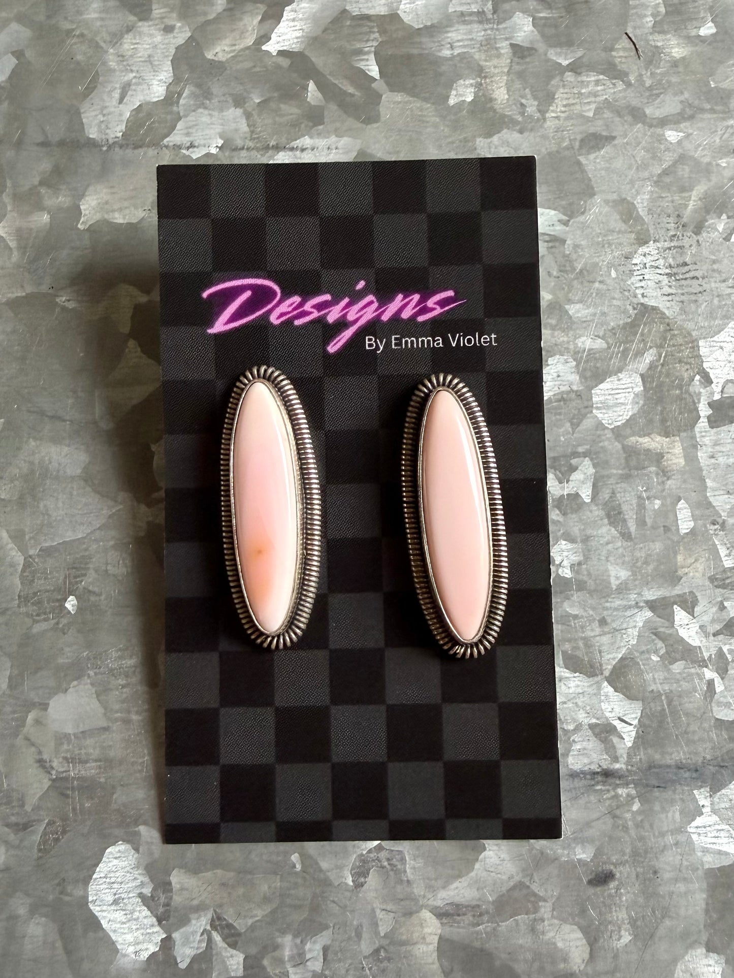 Pink Conch Studs