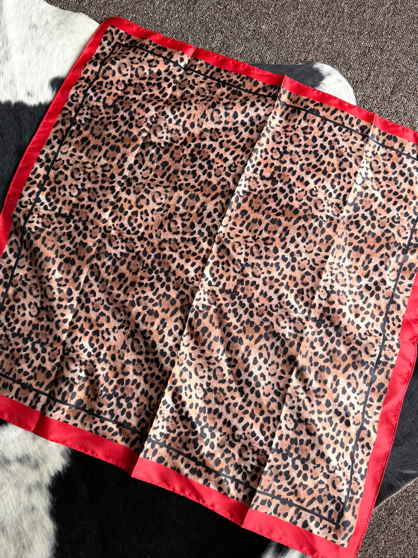 Cheetah with Red Wild Rag