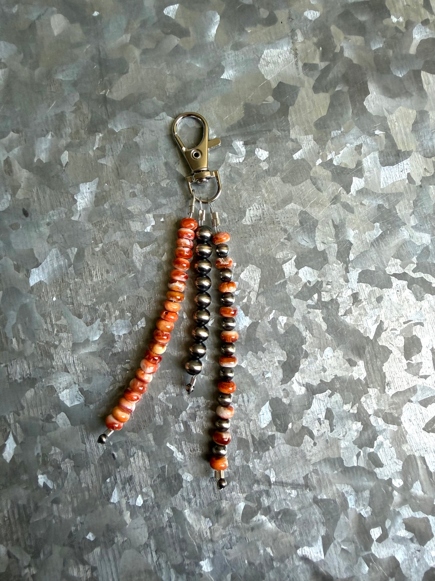 Orange Spiny Keychain