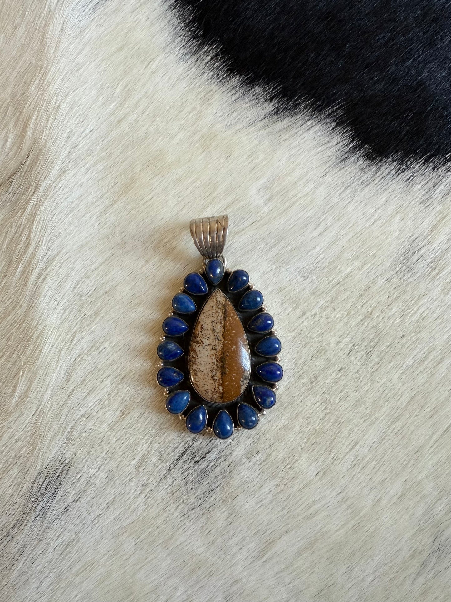Blue Lapis & Wild Horse Pendant