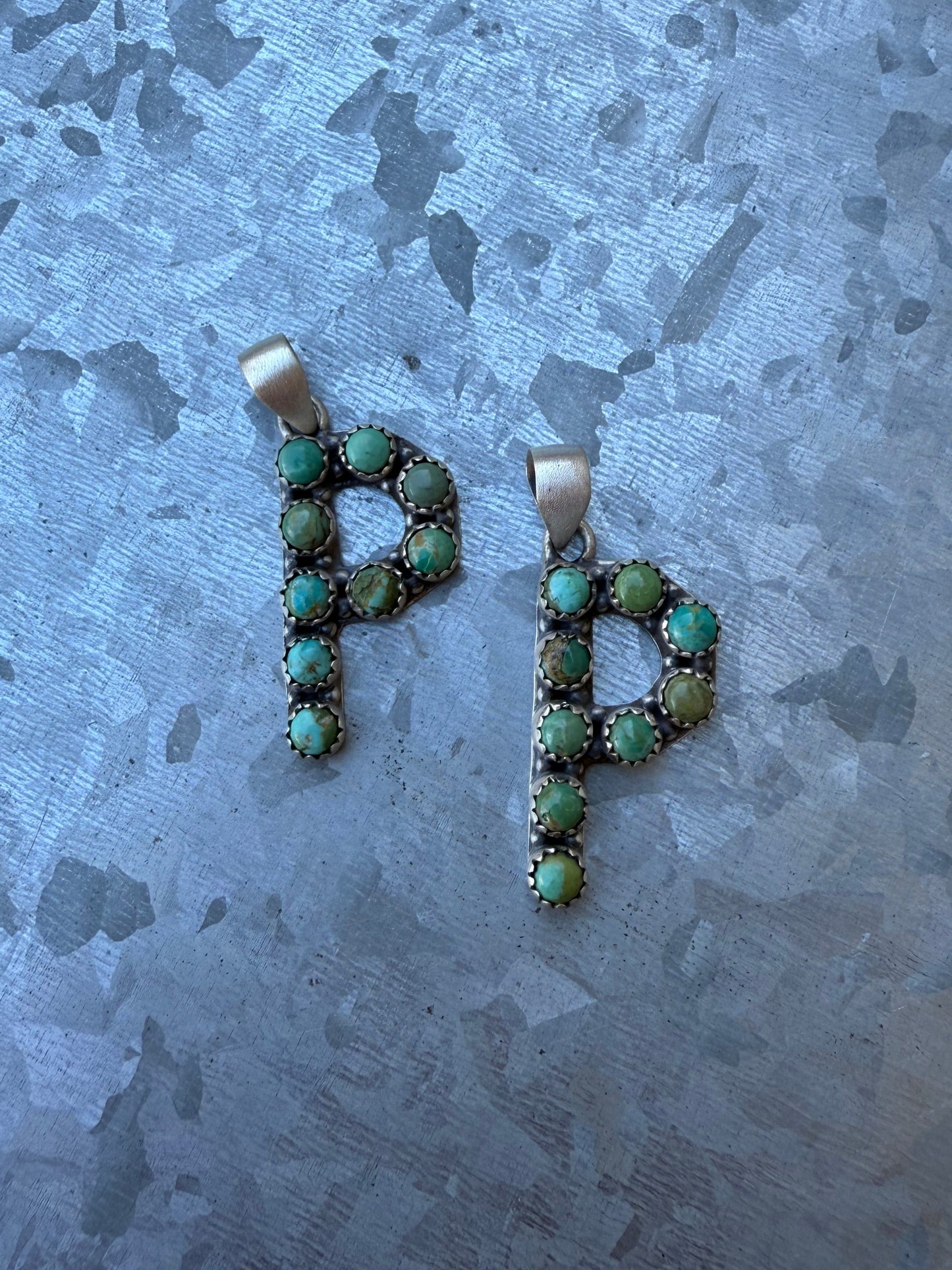 “P” Turquoise Pendant