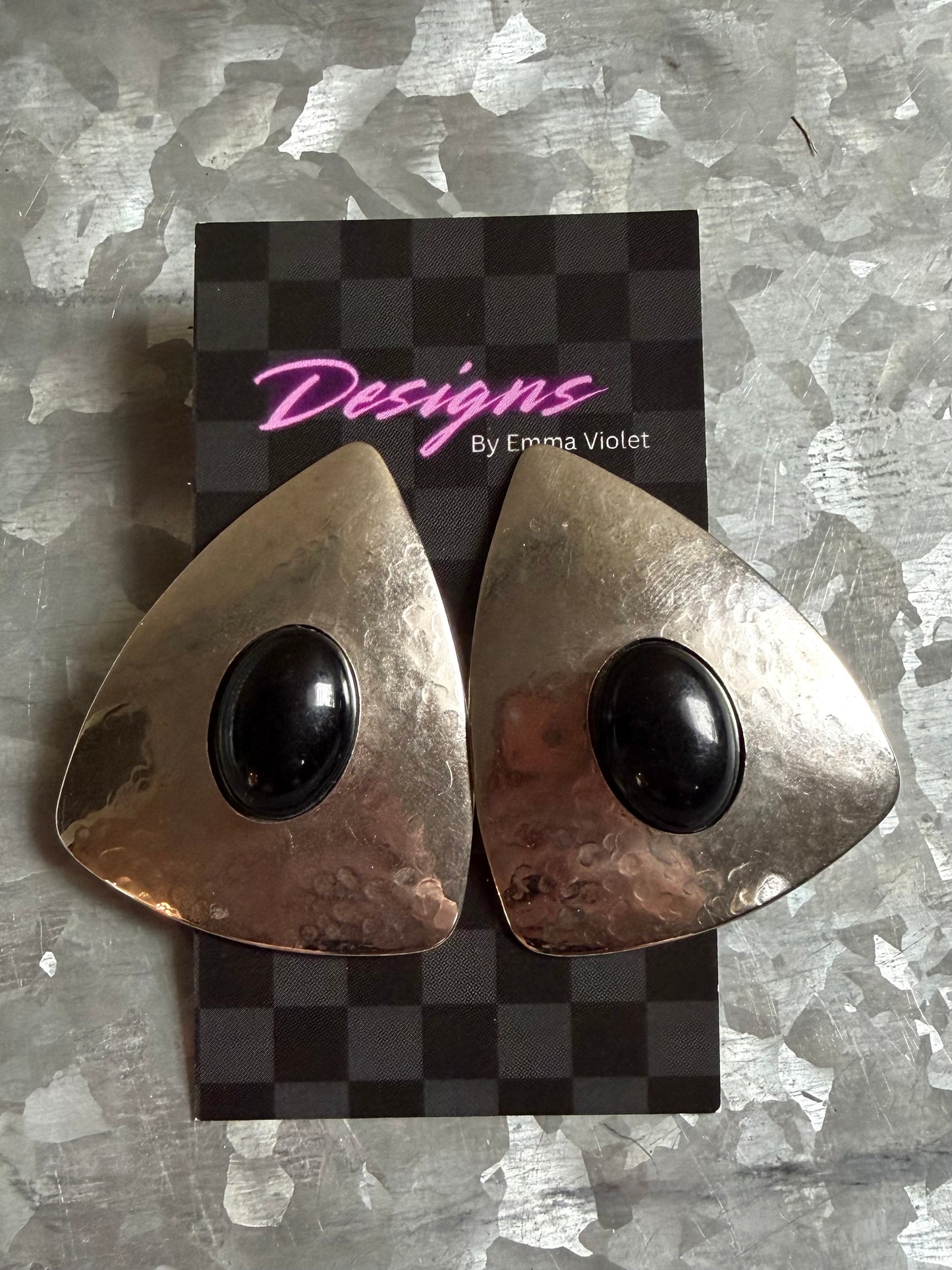 Black Onyx Statement Studs