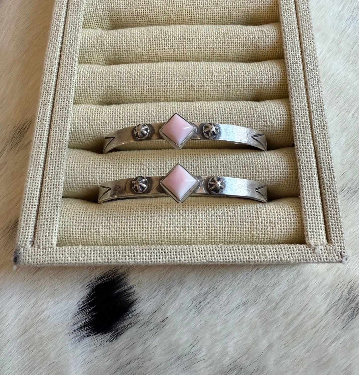 Pink Conch Stacker Cuff