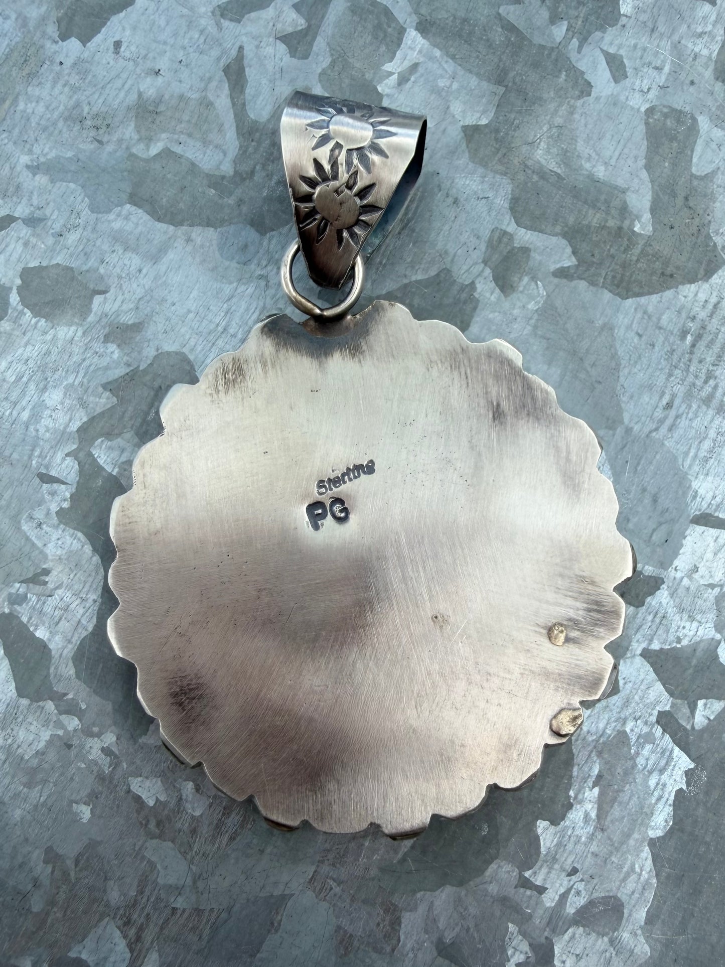Pink Opal Buffalo Pendant