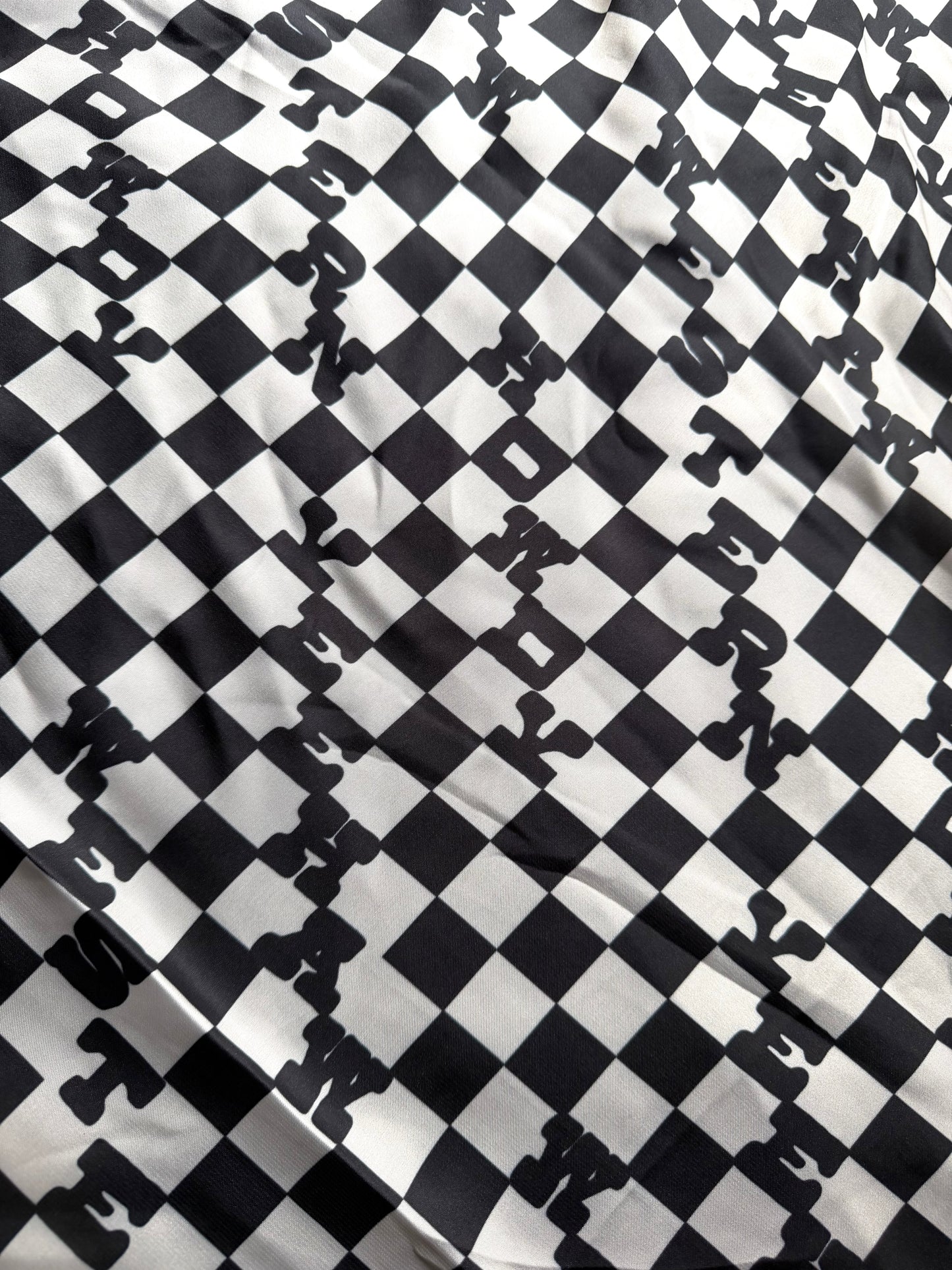 Black & White Checkered Wild Rag