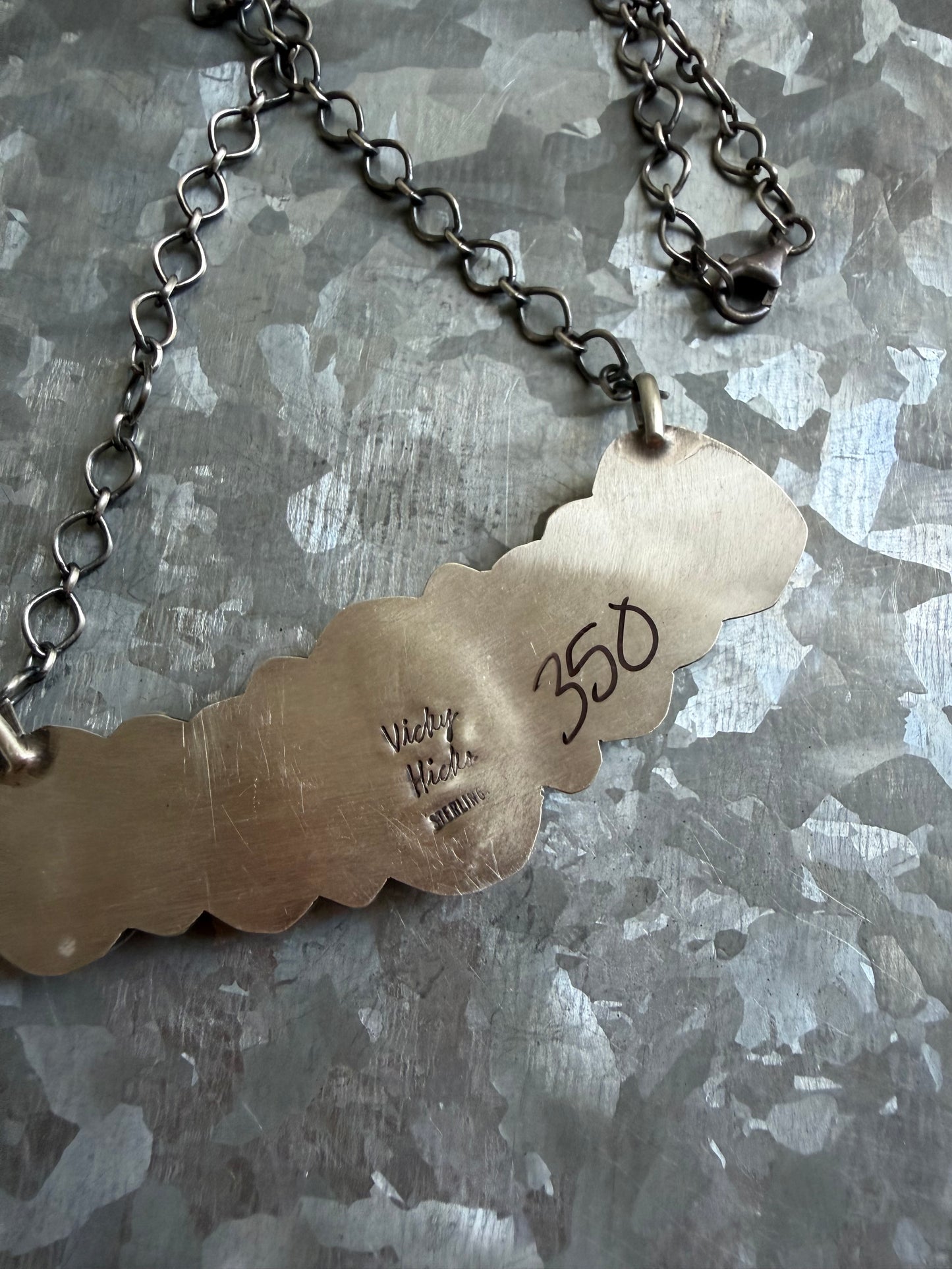 Multi Stone Bar Necklace