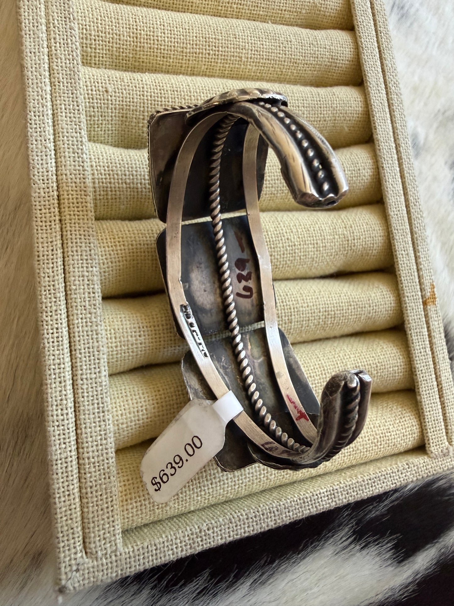 Purple Dahlia Statement Cuff