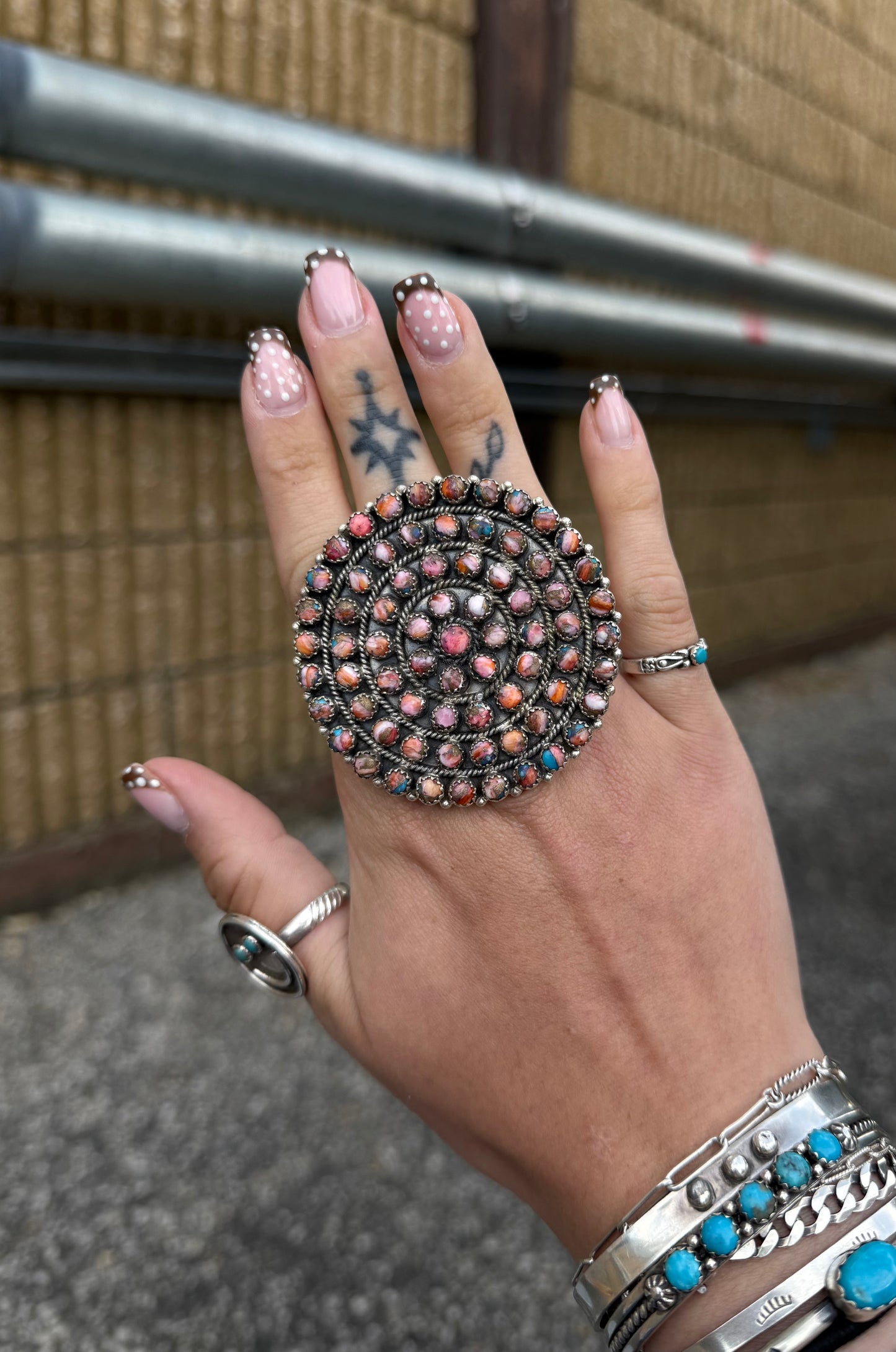 Pink Dahlia Statement, Adjustable