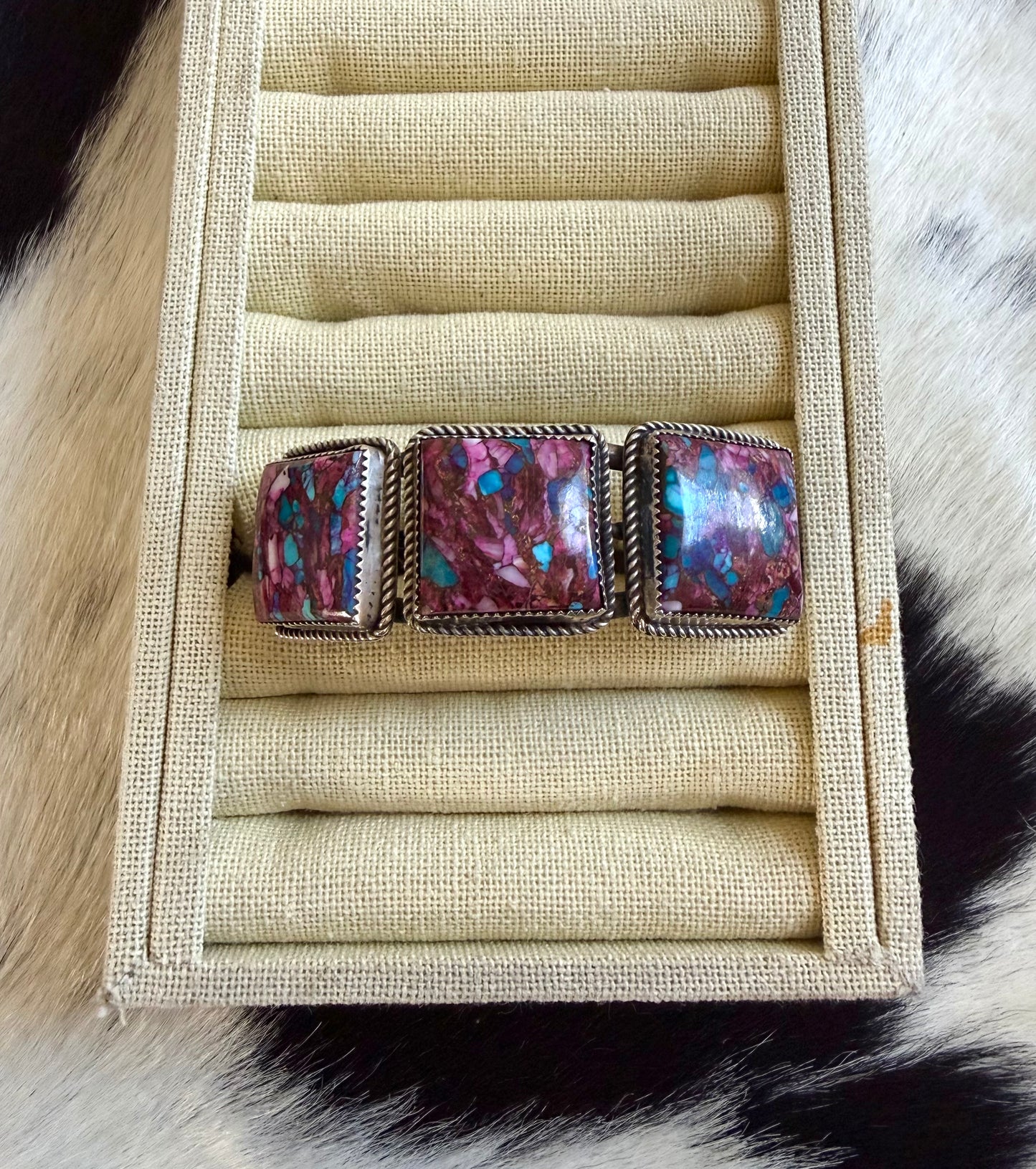 Purple Dahlia Statement Cuff