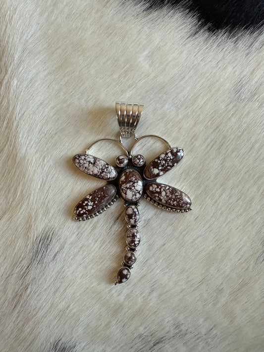 Wild Horse Dragonfly Pendant