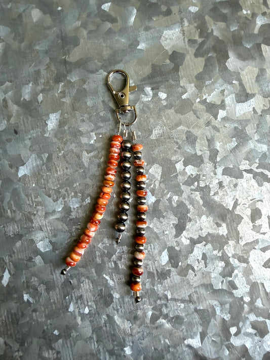 Orange Spiny Keychain