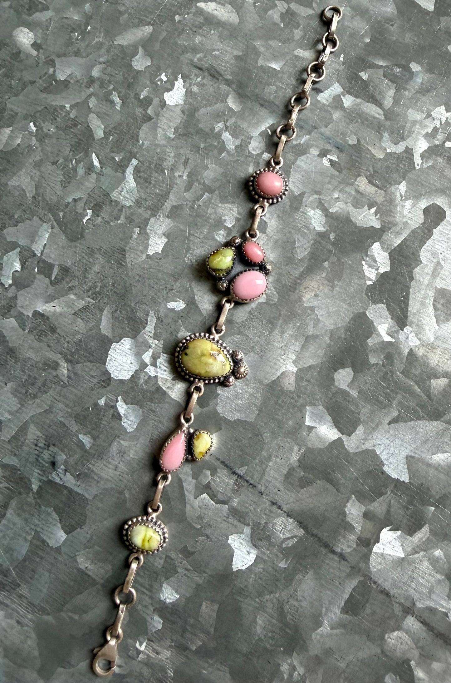 Pink Conch & Palomino Bracelet