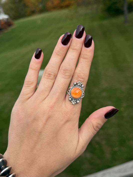 Orange Spiny, Size 8.5