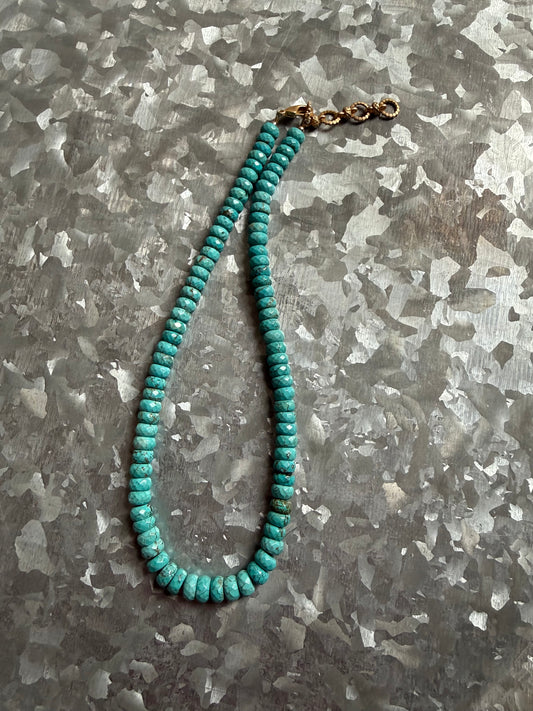 Turquoise with Gold Chain
