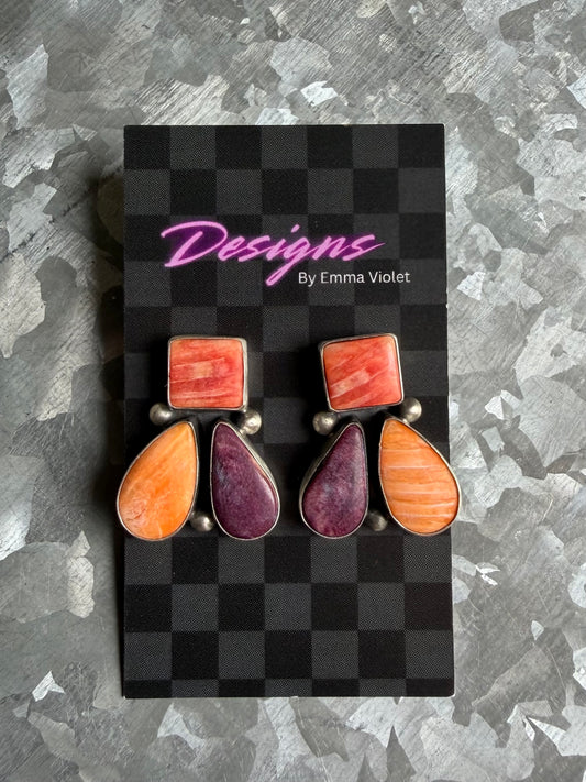 Multi Stone Studs