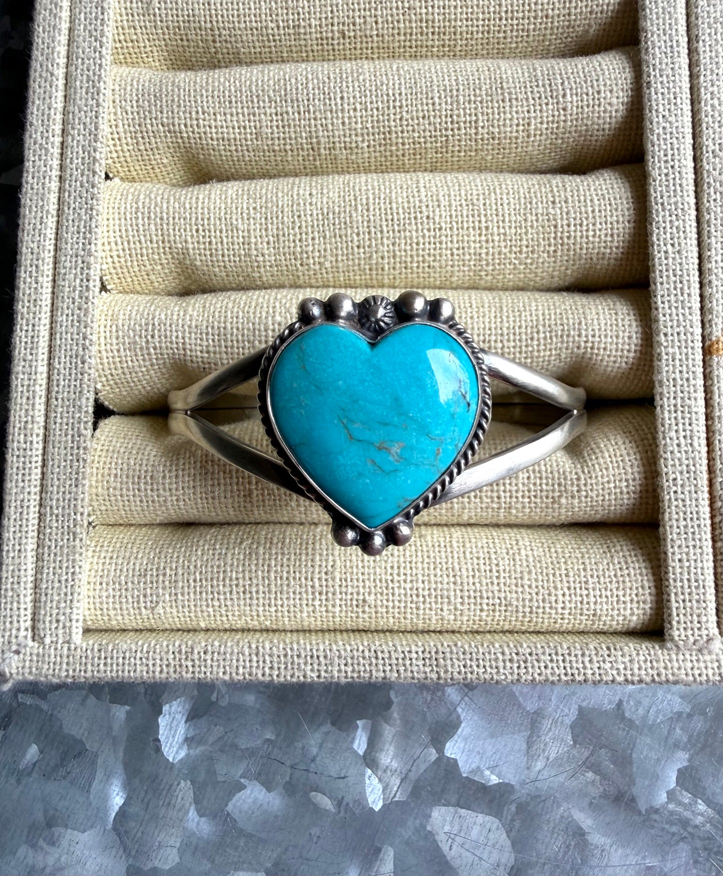 Kingman Heart Cuff