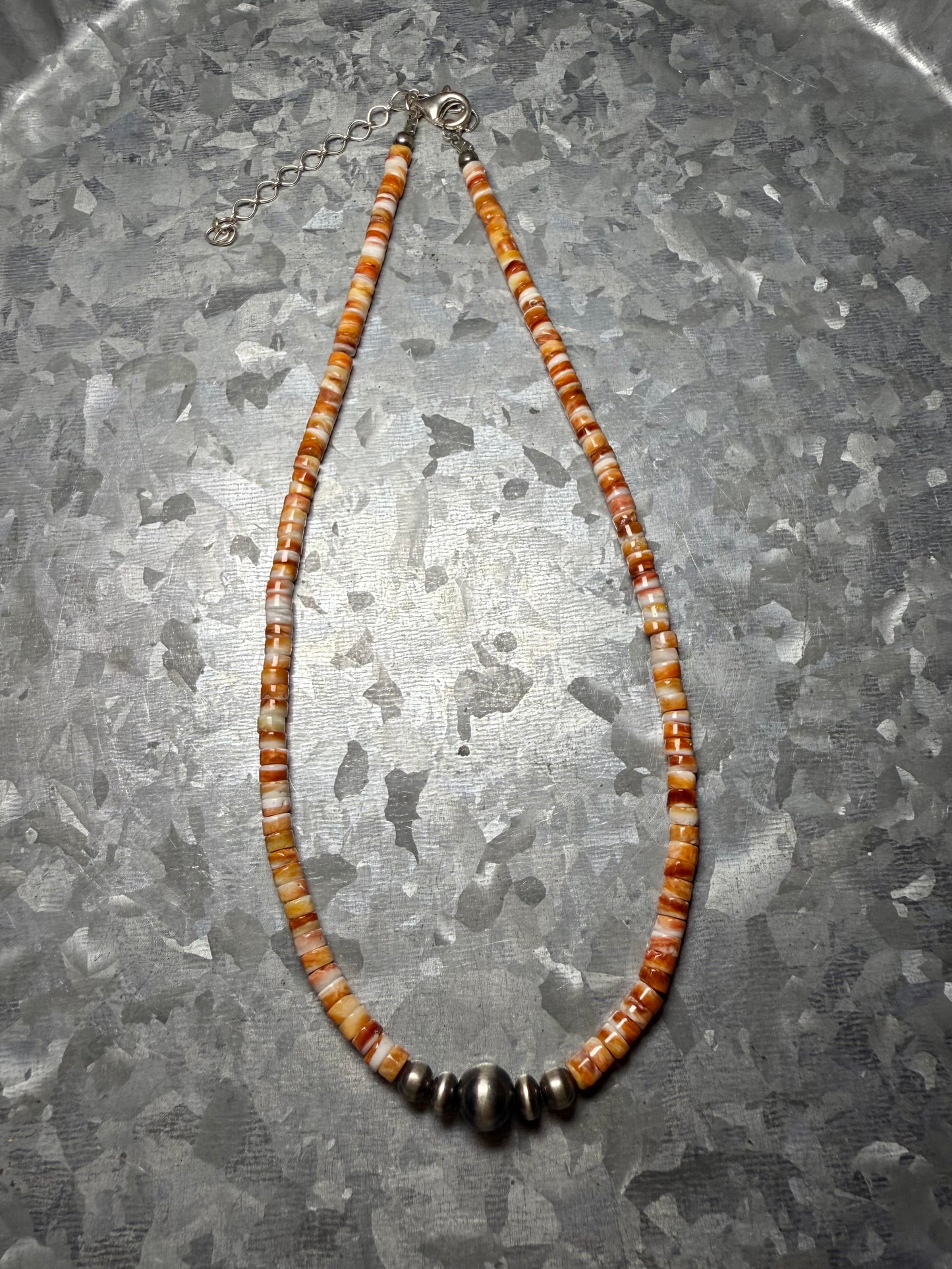 Orange Spiny & Pearls