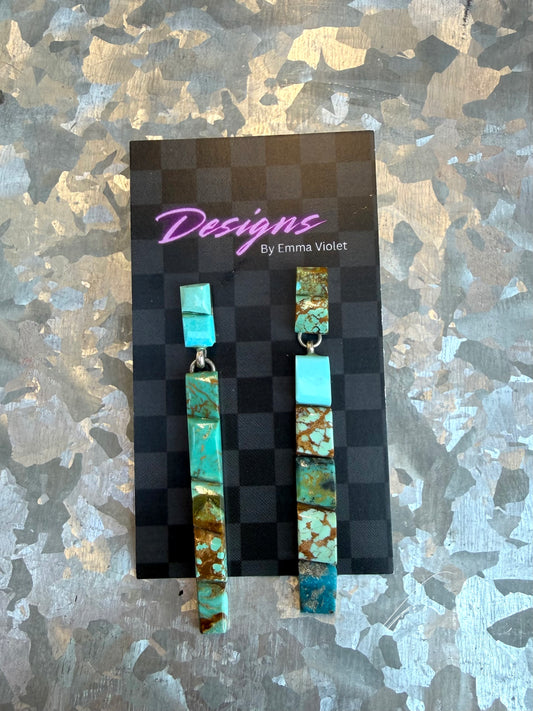 Kingman & Royston Cobblestone Post Dangles