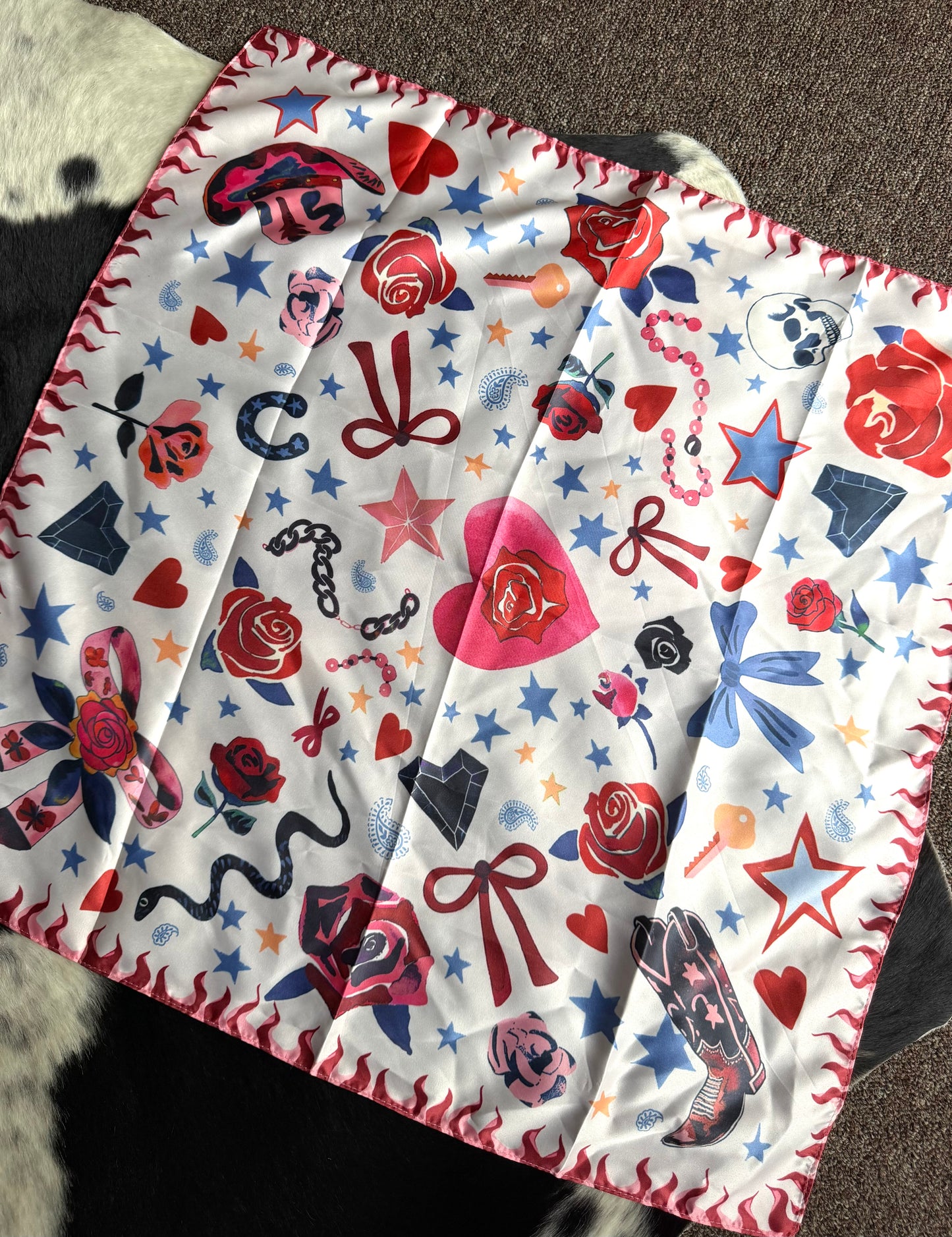 Colorful Retro Wild Rag