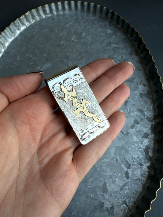 Lizard Silver & Bronze Money Clip