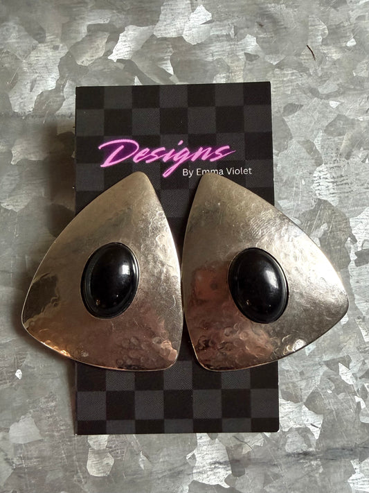 Black Onyx Statement Studs