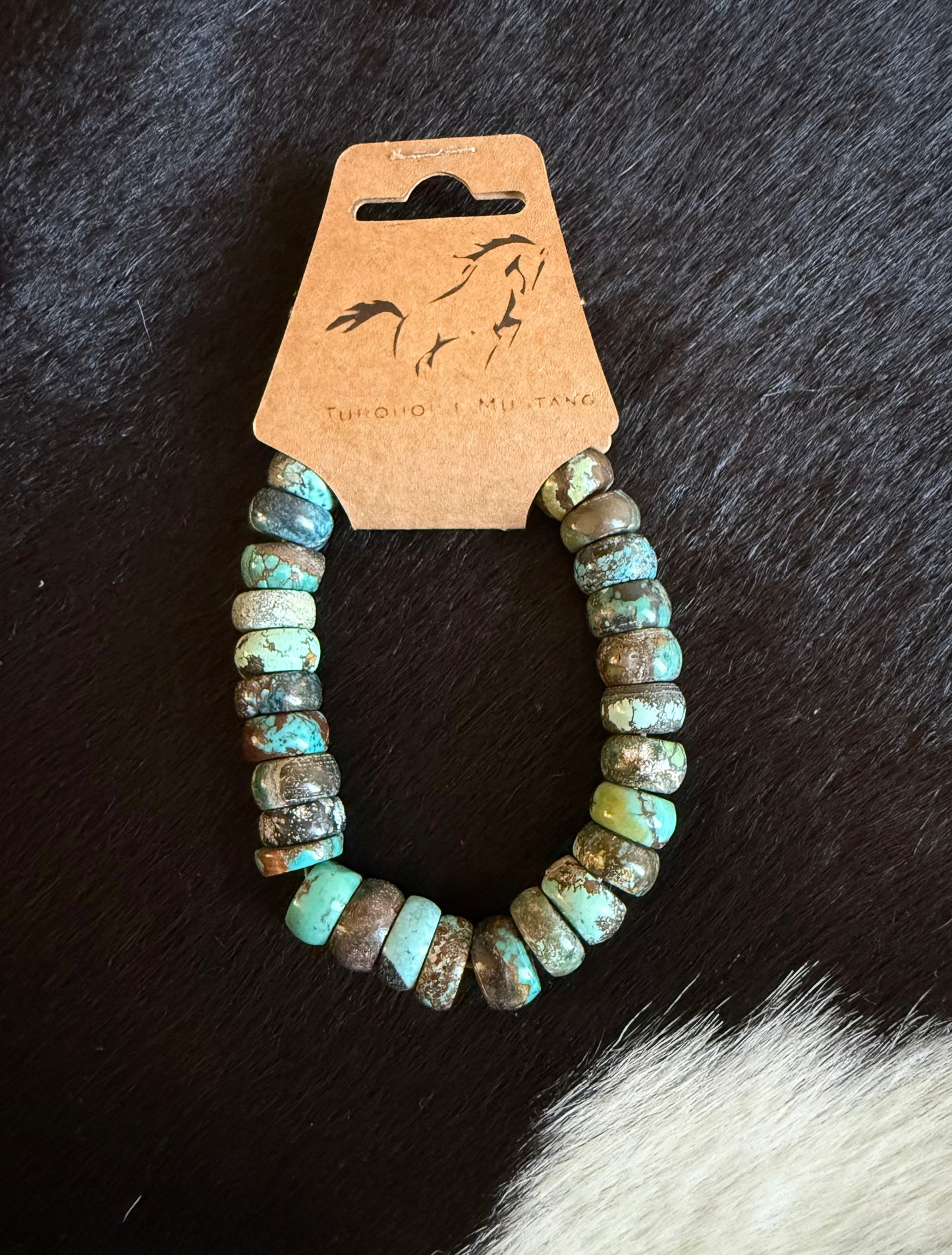 Blue Cloud Mountain Turquoise Stretch Bracelet