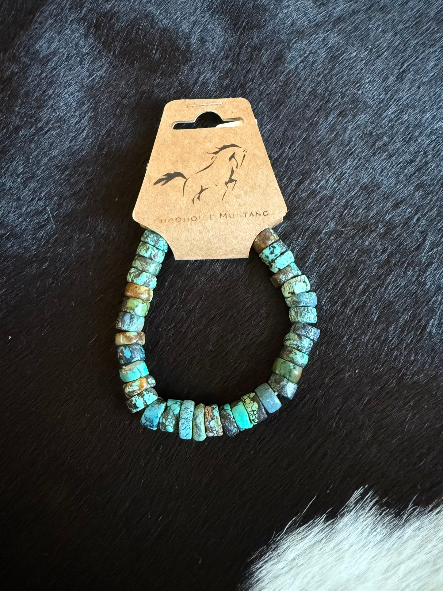 Blue Cloud Mountain Turquoise Stretch Bracelet
