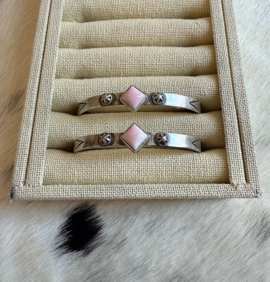 Pink Conch Stacker Cuff