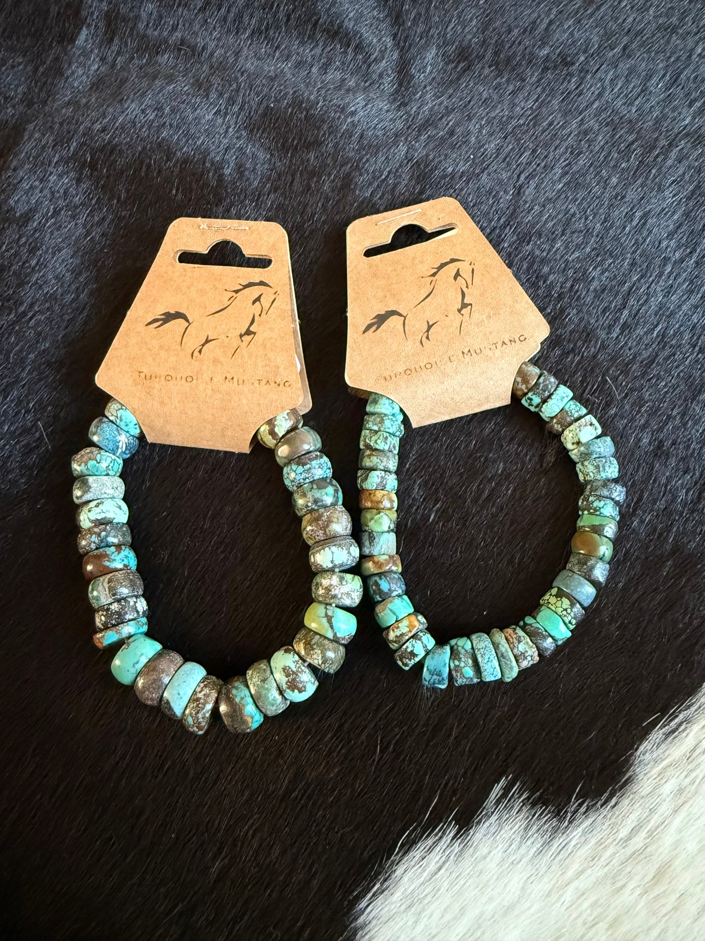 Blue Cloud Mountain Turquoise Stretch Bracelet