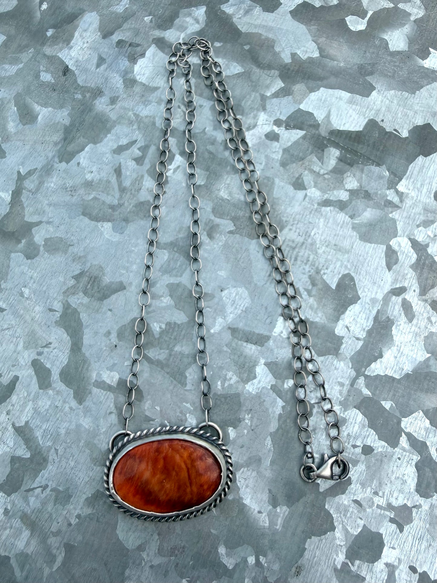 Orange Spiny Necklace