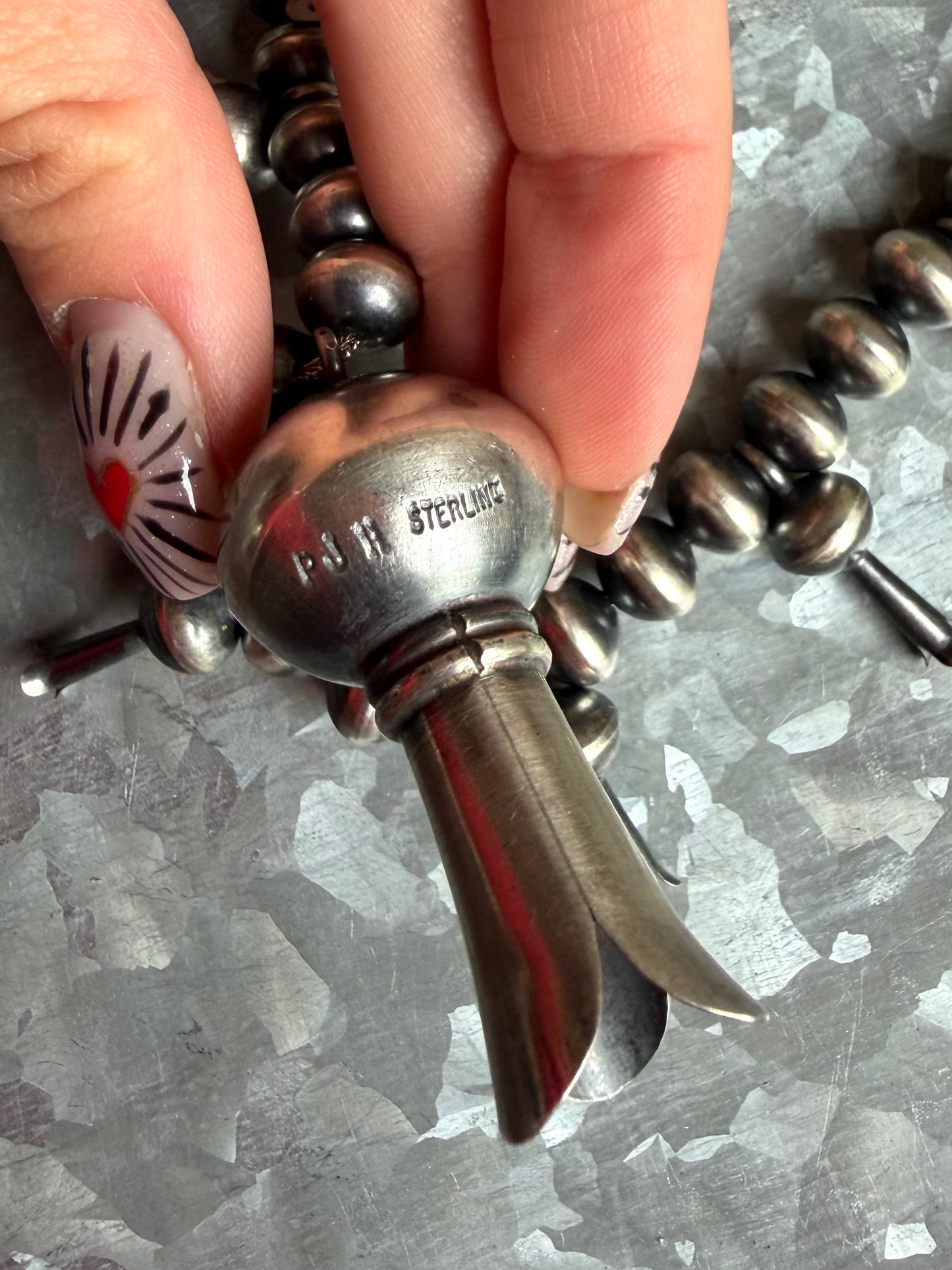 ALL Handmade Pearls and Squash Necklace