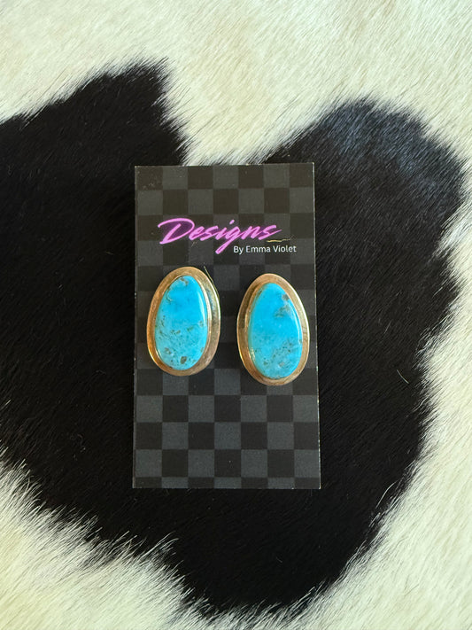 Kingman Turquoise Earrings