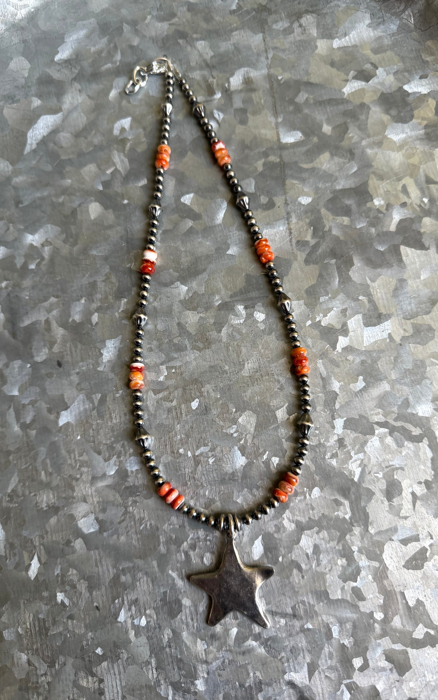 Orange Spiny with Star Pendant