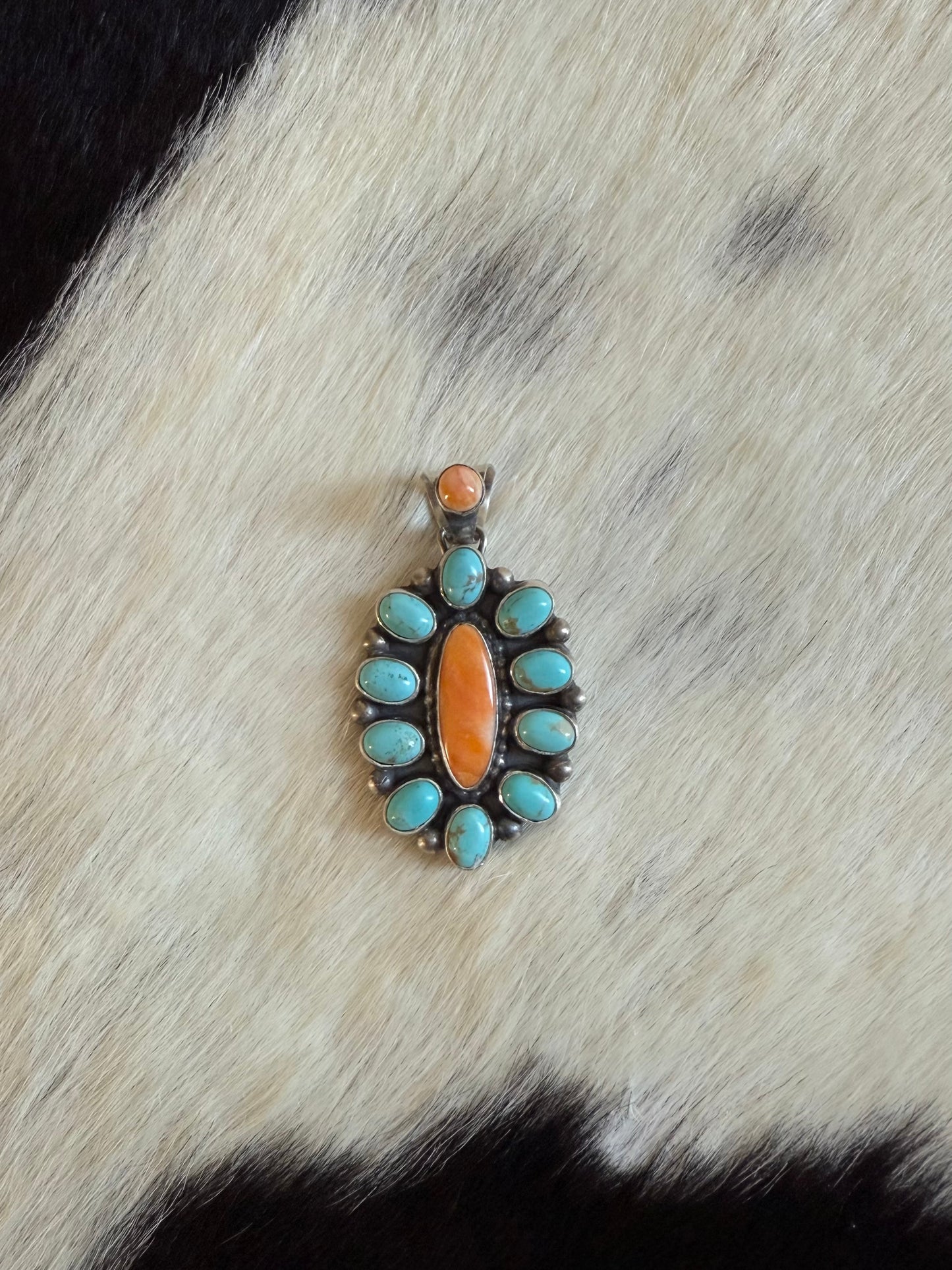 Kingman & Orange Spiny Pendant
