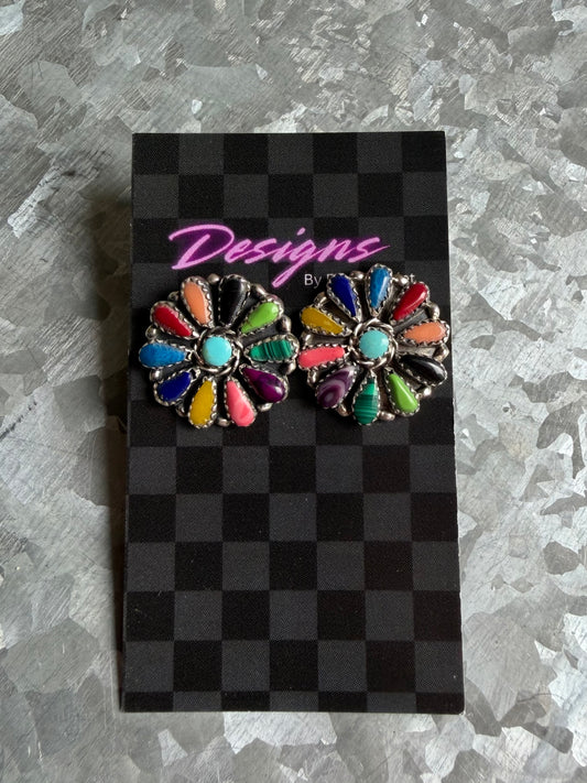 Multi Stone Studs