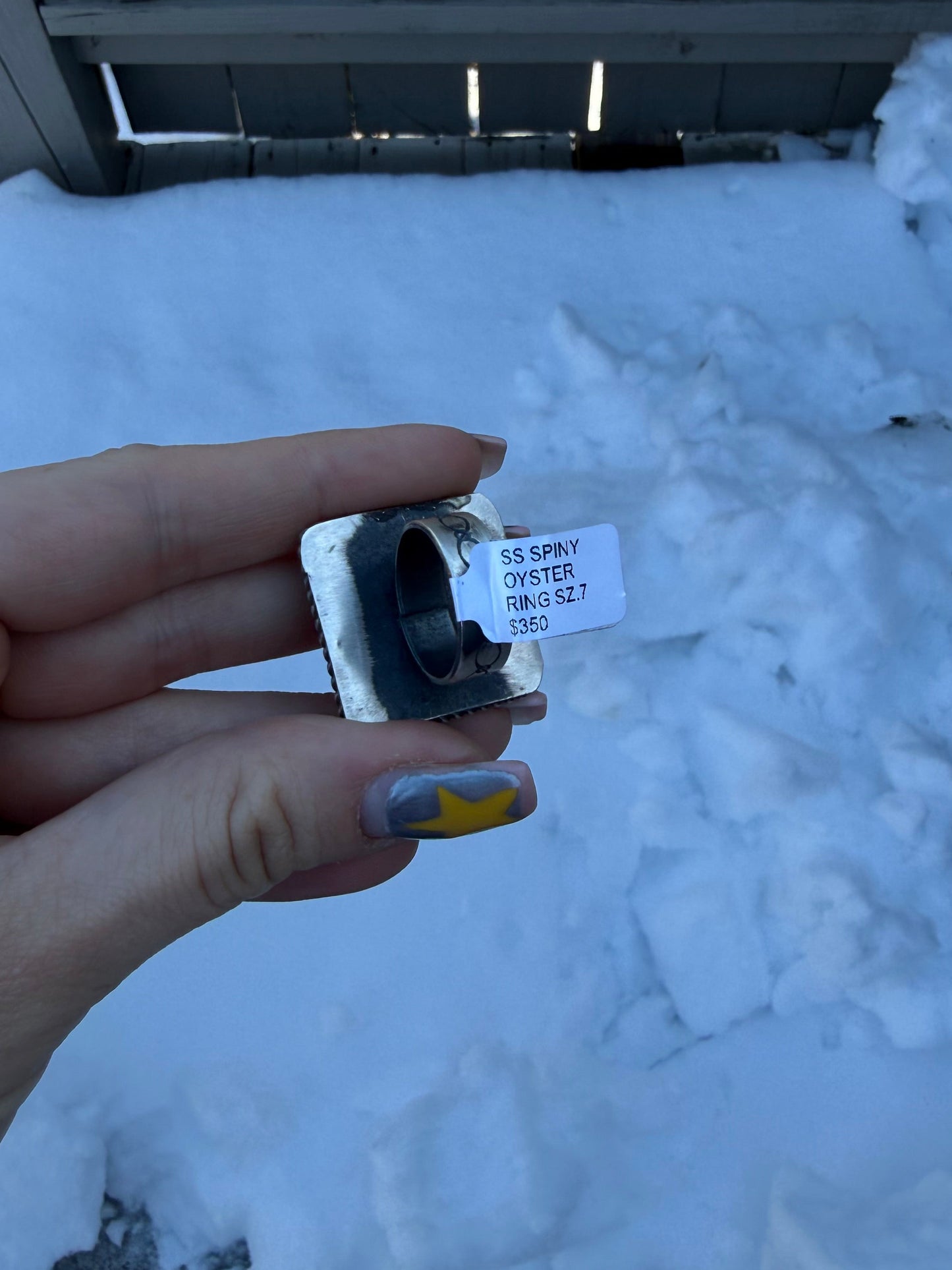 Orange Spiny, size 7