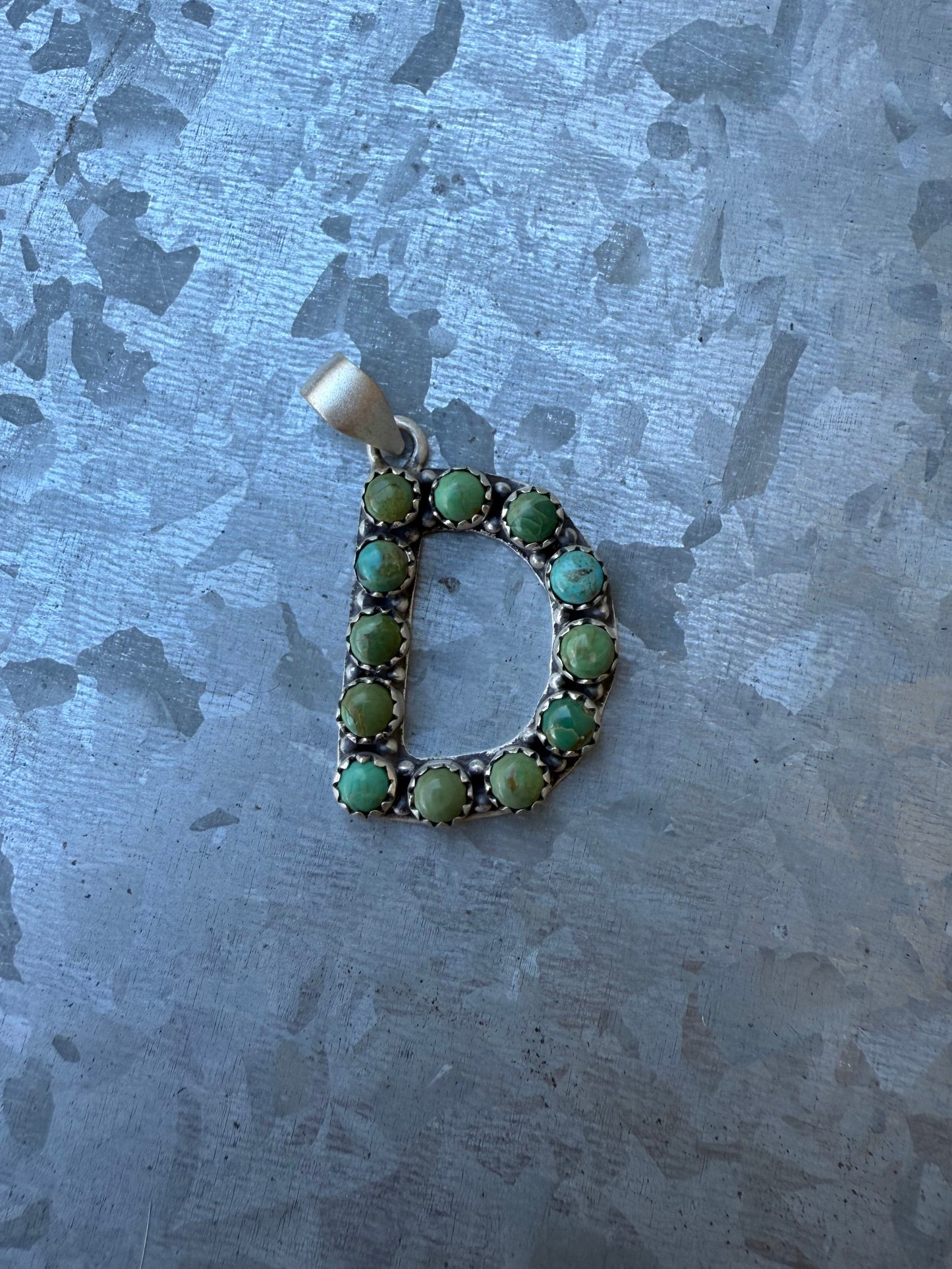 “D” Turquoise Pendant