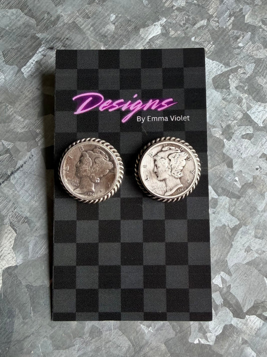 Liberty Dime Studs
