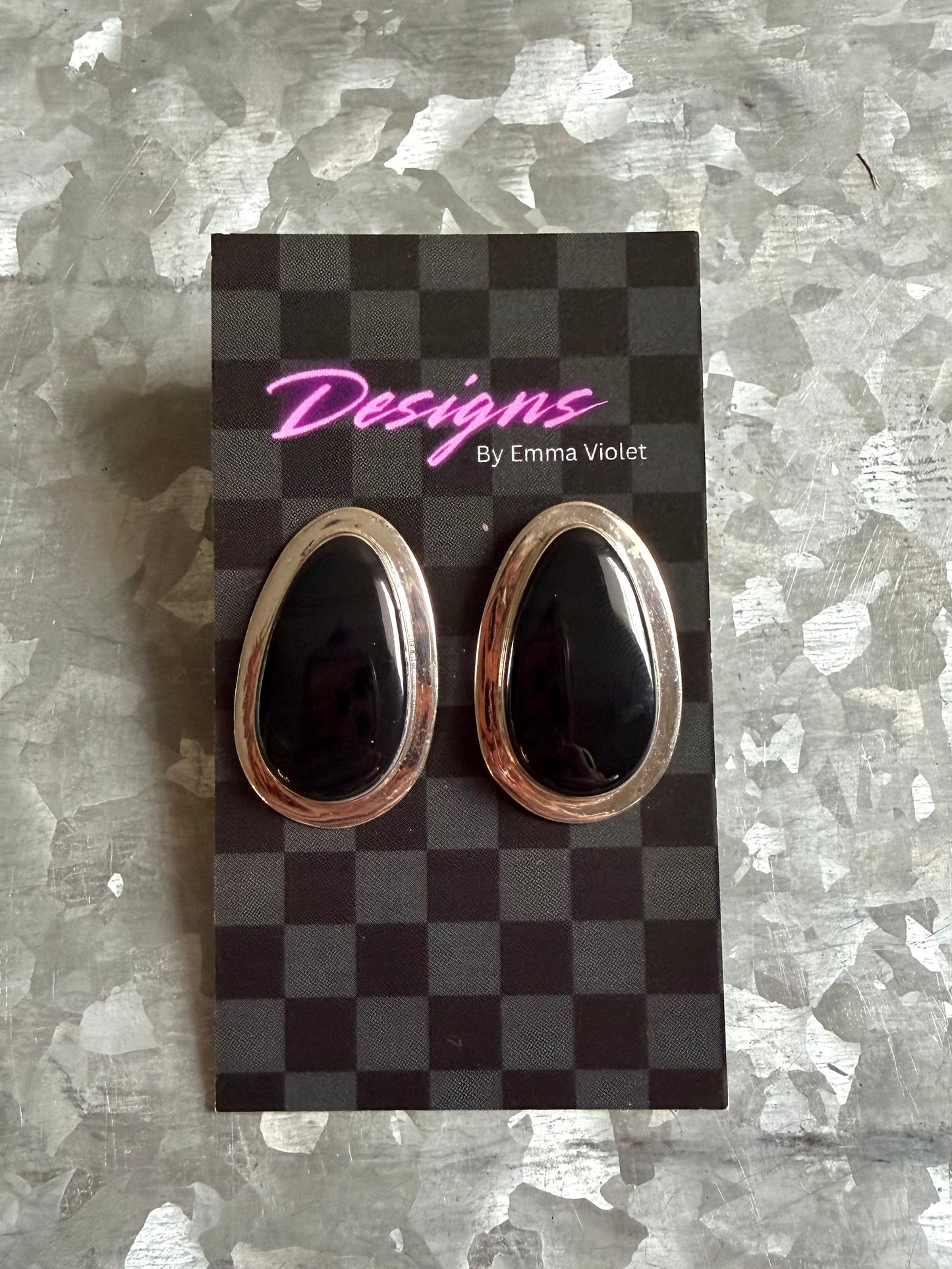 Black Onyx Studs