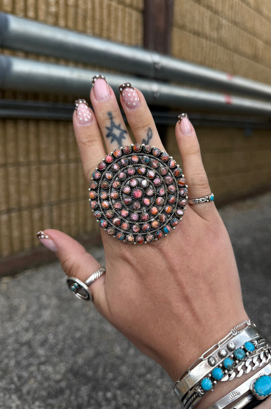 Pink Dahlia Statement, Adjustable