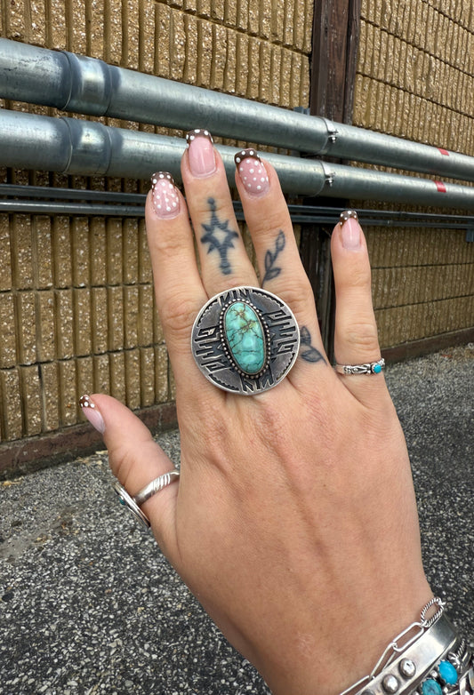 Turquoise Ring, Sz 8