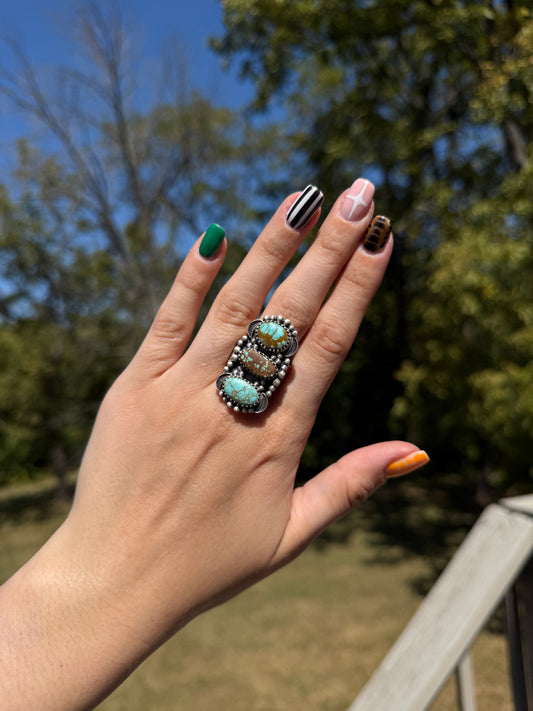 #8 Turquoise, Size 10